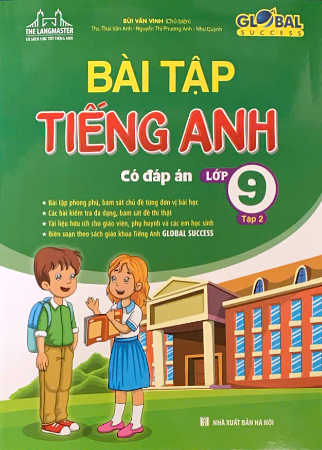 Bài tập tiếng Anh lớp 9 - Tập 2 (Có đáp án)