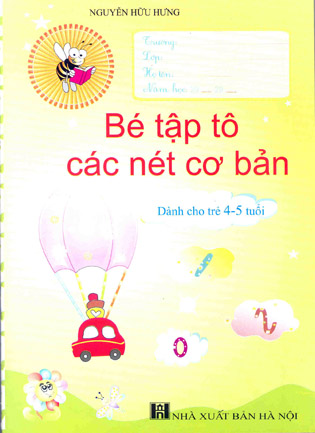 Bé tập tô các nét cơ bản